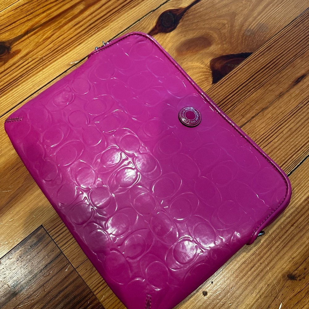 Coach Patent Embossed iPad Case